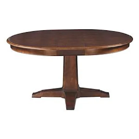 Customizable Round Pedestal Dining Table